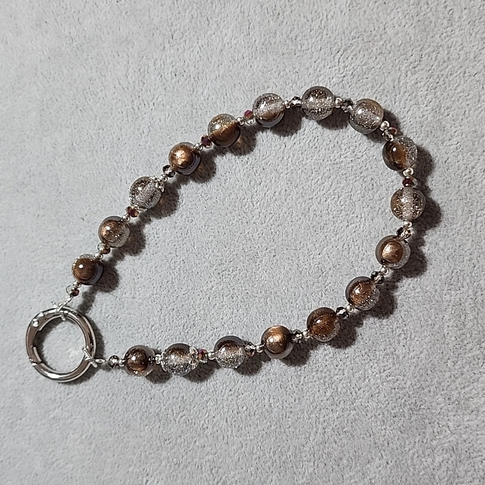 🔥Promotion🔥 Brown Beads Wristlet/ Phone Bracelet/ Bag Charm/ Keychain